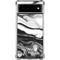 Black and White Marble Ink Google Pixel 6 Clear Case
